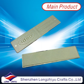 Waterproof Carving Metal Aluminum Labels, Your Own Company Logo Design Rectangular Nameplate Small Emblems (LZY600020)